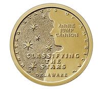 2019 P American Innovation Delaware - Annie Jump Cannon $1 Coin - Roll of 25 Dollar Coins