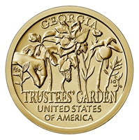 2019 P American Innovation Georgia - Trustees' Garden $1 Coin - Roll of 25 Dollar Coins