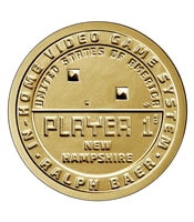 2021 P American Innovation New Hampshire - Ralph Baer In-Home Video Game System $1 Coin - Roll of 25 Dollar Coins