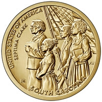 2020 P American Innovation South Carolina - Septima Poinsette Clark $1 Coin - Roll of 25 Dollar Coins