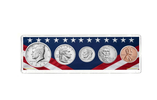 2024 Birth Year Coin Set in American Flag Holder
