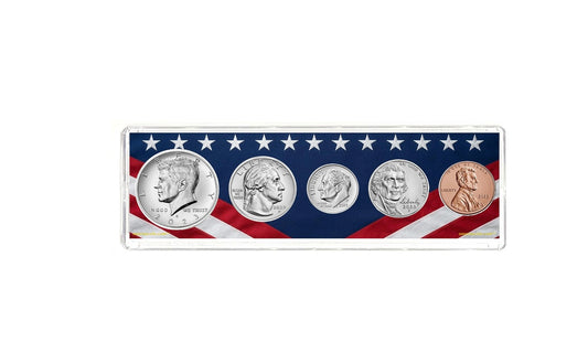 2023 Birth Year Coin Set in American Flag Holder