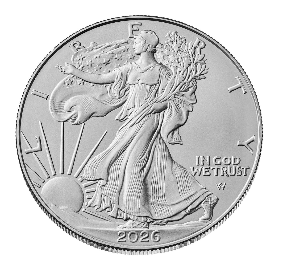 2026 American Silver Eagle 1 oz BU Coin in Peace on Earth Dove Gift Holder