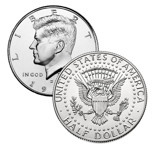 1971 P&D Kennedy Half Dollar 2-Coin Set - Gem Brilliant Uncirculated