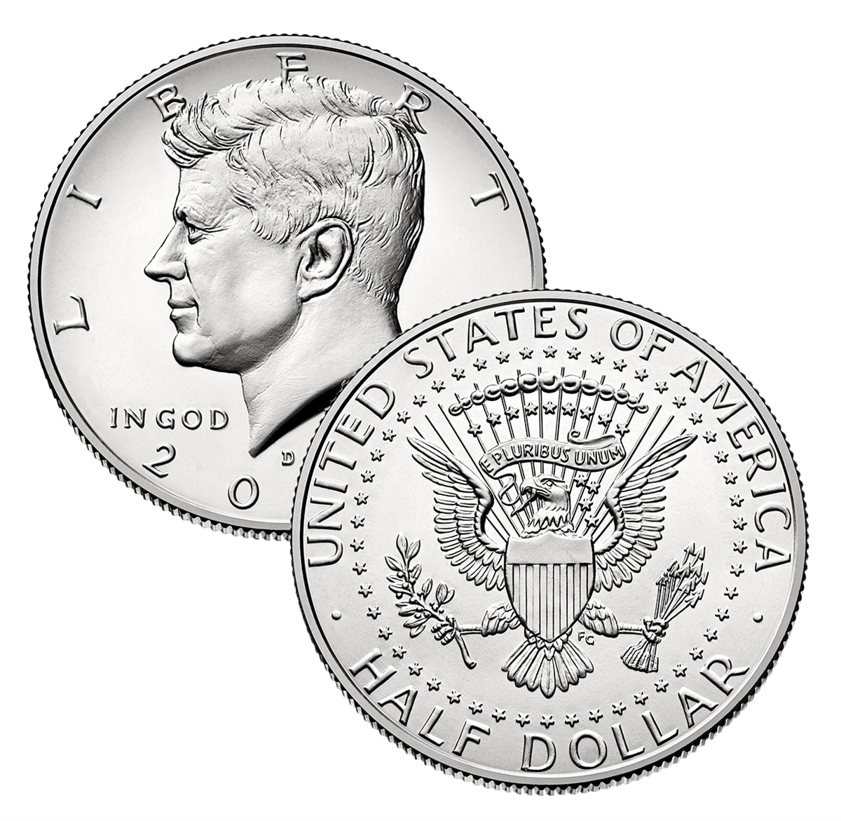 2015 P&D Kennedy Half Dollar 2-Coin Set - Gem Brilliant Uncirculated