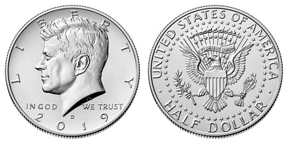 2019 P&D Kennedy Half Dollar 2-Coin Set - Brilliant Uncirculated