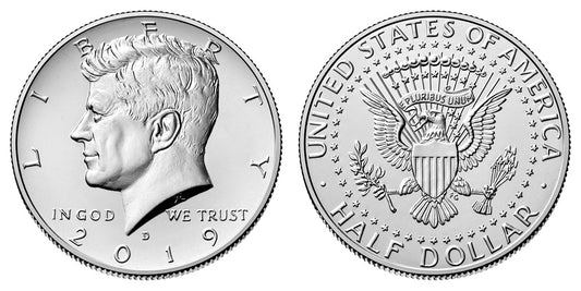 2019 P&D Kennedy Half Dollar 2-Coin Set - Brilliant Uncirculated