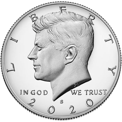 2020-S Clad Proof Kennedy Half Dollar - Single Coin - Ultra Cameo