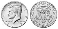 2019 - D Kennedy Half Dollars - Roll of 20