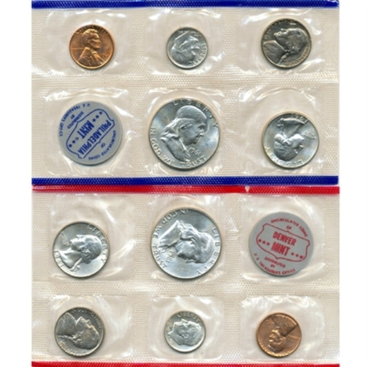1961 U.S. Mint 10 Coin Set in OGP