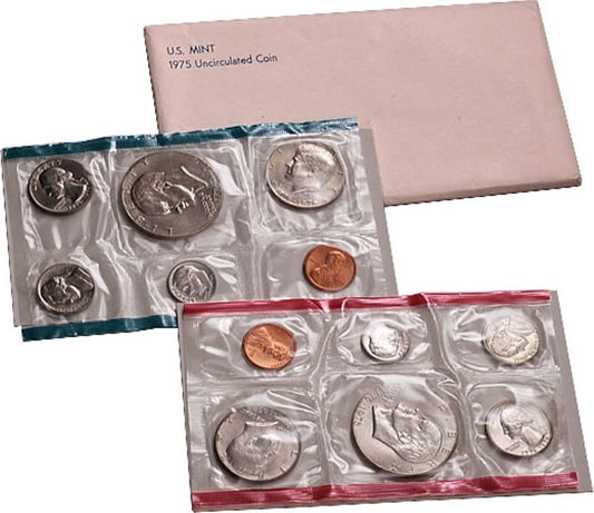 1975 U.S. Mint 12 Coin Set in OGP with Bicentennial Commemorative Coins