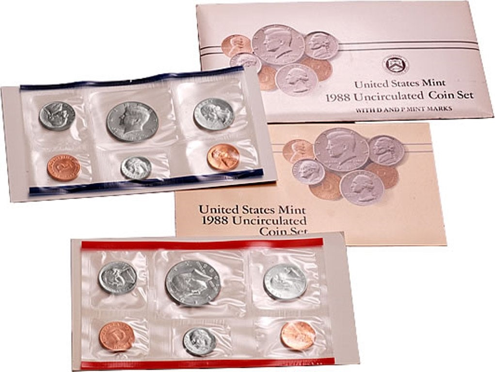 1988 P&D U.S. Mint Uncirculated 10-Coin Mint Set