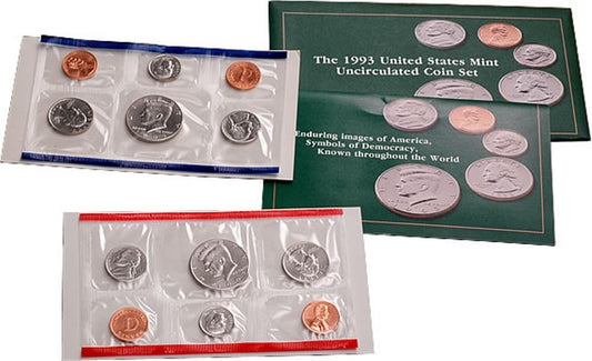 1993 P&D U.S. Mint Uncirculated 10-Coin Mint Set