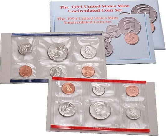 1994 P&D U.S. Mint Uncirculated 10-Coin Mint Set