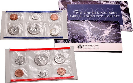 1997 P&D U.S. Mint Uncirculated 10-Coin Mint Set