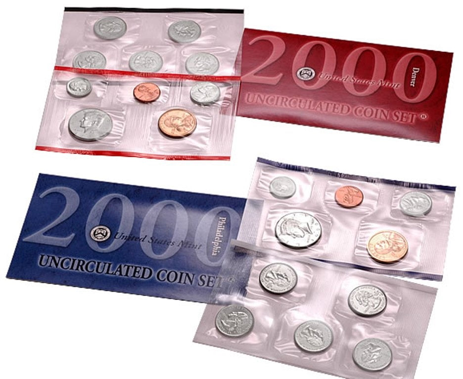 2000 P&D U.S. Mint Uncirculated 20-Coin Mint Set