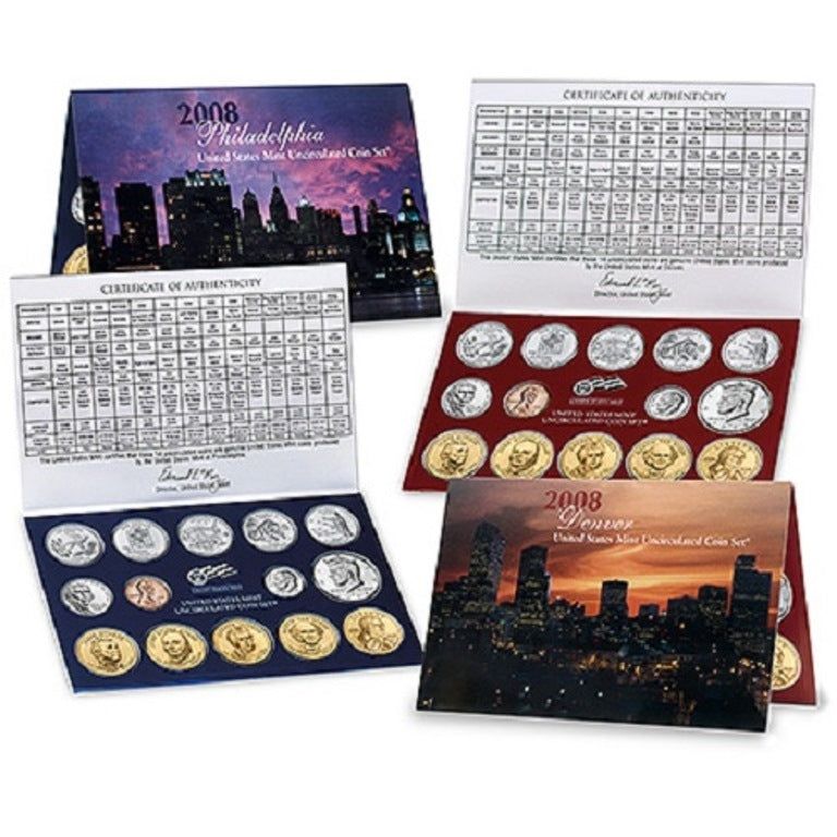 2008 P&D U.S. Mint Uncirculated 28-Coin Mint Set