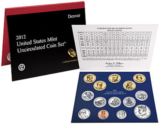 2012 P&D U.S. Mint Uncirculated 28-Coin Mint Set