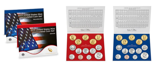 2013 P&D U.S. Mint Uncirculated 28-Coin Mint Set