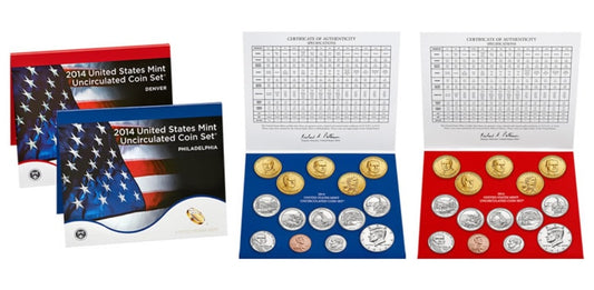 2014 P&D U.S. Mint Uncirculated 28-Coin Mint Set