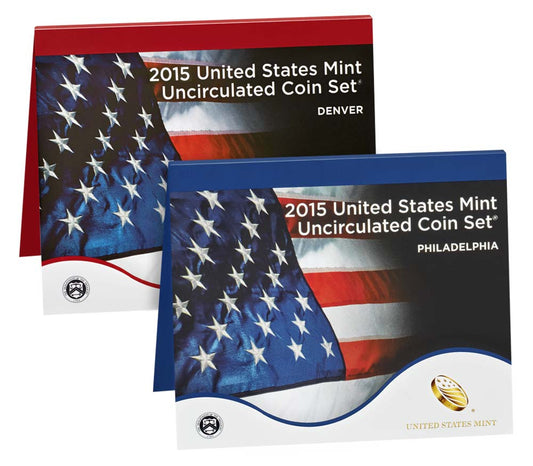 2015 P&D U.S. Mint Uncirculated 28 Coin Mint Set