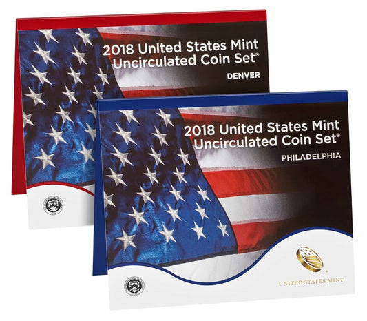 2018 P&D U.S. Mint Uncirculated 20-Coin Mint Set