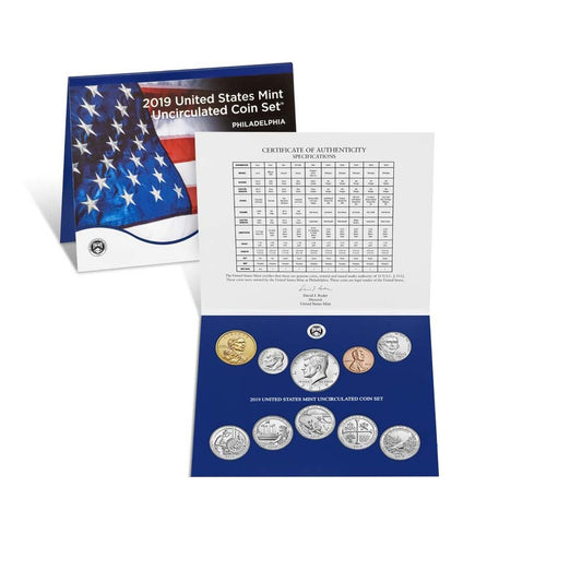 2019 P&D U.S. Mint Uncirculated 20-Coin Mint Set