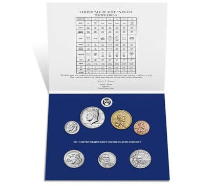 2021 P&D U.S. Mint Uncirculated Coin Set - 14 Coins - America the Beautiful Finale