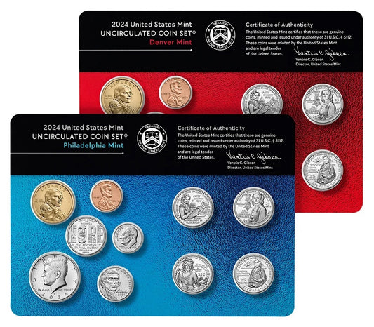 2024 P&D U.S. Mint Uncirculated 20 Coin Mint Set