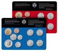 Presale! 2025 P&D U.S. Mint Uncirculated 20 Coin Mint Set