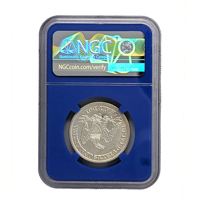 1858 O Seated Liberty Half Dollar NGC AU with Shipwreck Effect from the SS Republic