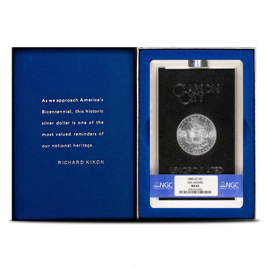 1883 CC $1 Morgan Silver Dollar NGC MS 63 - GSA in Box