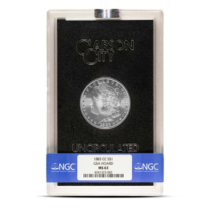 1883 CC $1 Morgan Silver Dollar NGC MS 63 - GSA in Box