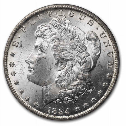 1884 CC $1 Morgan Silver Dollar NGC MS 63 - GSA in Box