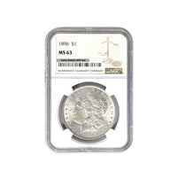 1896 P Morgan Silver Dollar NGC MS 63 $1 Uncirculated