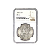 1898 O Morgan Silver Dollar NGC MS 63 $1 Uncirculated
