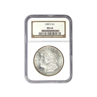 1880 S Morgan Silver Dollar NGC MS 64 $1 Uncirculated