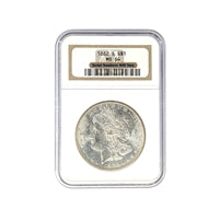 1882 S Morgan Silver Dollar NGC MS 64 $1 Uncirculated