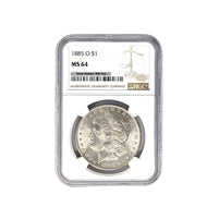 1885 O Morgan Silver Dollar NGC MS 64 $1 Uncirculated