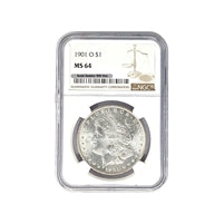 1901 O Morgan Silver Dollar NGC MS 64 $1 Uncirculated