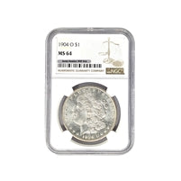 1904 O Morgan Silver Dollar NGC MS 64 $1 Uncirculated