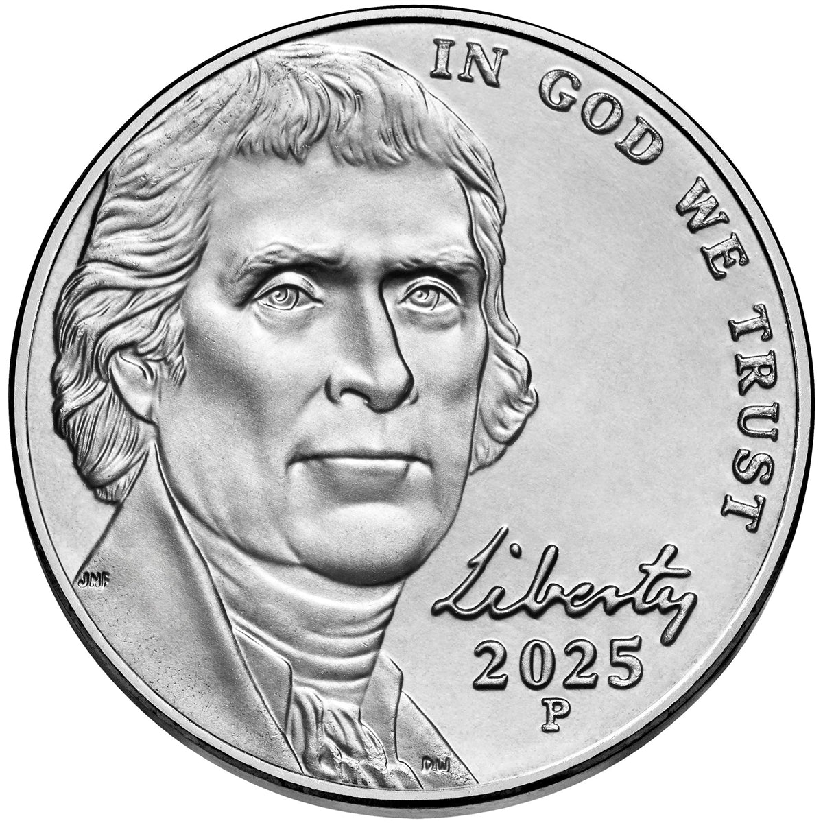 2025 - P Jefferson Nickel 40 Coin Roll