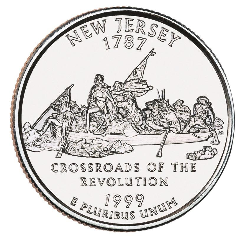 1999-P New Jersey State Quarter - Single Coin