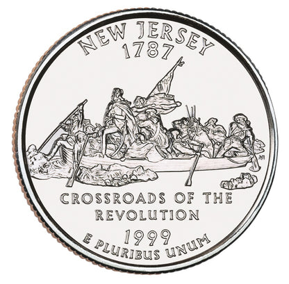 1999-P New Jersey State Quarter - Single Coin