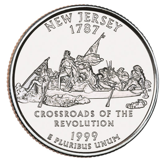 1999-D New Jersey State Quarter - Single Coin