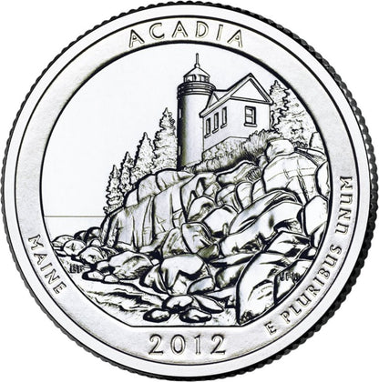 2012-D Acadia National Park Quarter Single Coin - Denver Mint