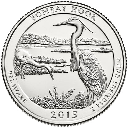 2015-D Bombay Hook National Wildlife Refuge Quarter - Single Coin
