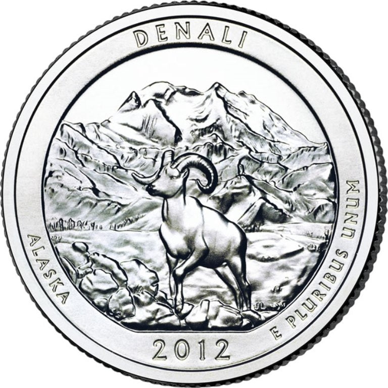 2012 - D Denali - Roll of 40 National Park Quarters
