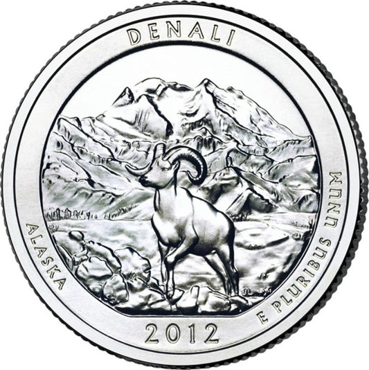 2012 - D Denali National Park Quarter Single Coin