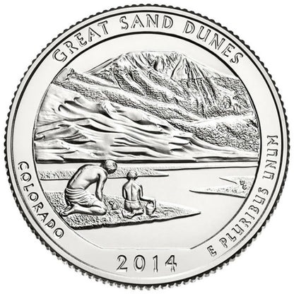 2014-D Great Sand Dunes National Park Quarter - Single Coin